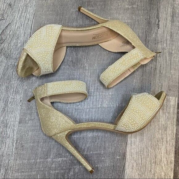 De Blossom Collection Isabella Pearl Heels Size 10 - Picture 3 of 12